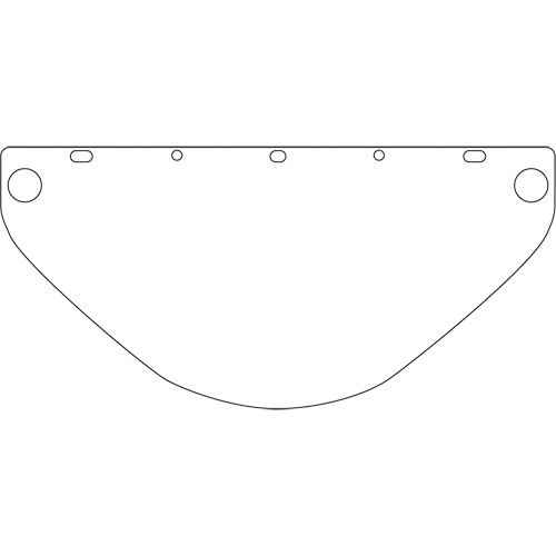 Visi&egrave;re de s&eacute;curit&eacute; universelle Dynamic, Polycarbonate, Teinte Transparent Les Fournitures Industrielles Méga