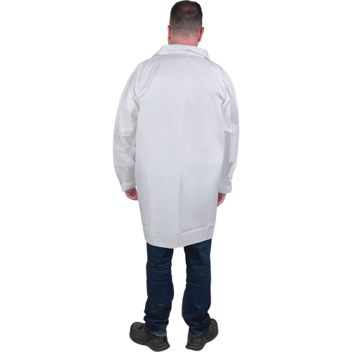 Sarraus de laboratoire de protection, Microporeux, Blanc, Moyen Les Fournitures Industrielles Méga