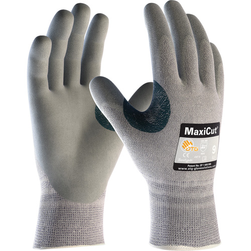 ATG MaxiCut&reg; 5 Seamless Knit Cut Resistant Gloves, X-Small, 13 Gauge, Foam Nitrile Coated, ASTM ANSI Level A4/EN 388 Level 4/EN 388 Level C Les Fournitures Industrielles Méga