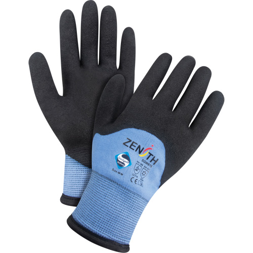 Gants enduits ZX-30° de premi&egrave;re qualit&eacute;, 2T-Grand, R&ecirc;vetement Mousse de PVC, Calibre 15, Enveloppe en Nylon Les Fournitures Industrielles Méga
