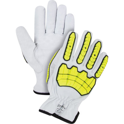 Impact & Cut Resistant Gloves, Medium, Goatskin Palm, Driver Cuff Les Fournitures Industrielles Méga