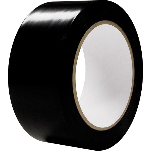 Ruban pour marquage d'all&eacute;es, 2" x 108', PVC, Noir Les Fournitures Industrielles Méga