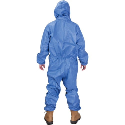 Hooded Coveralls, Medium, Blue, SMS Les Fournitures Industrielles Méga