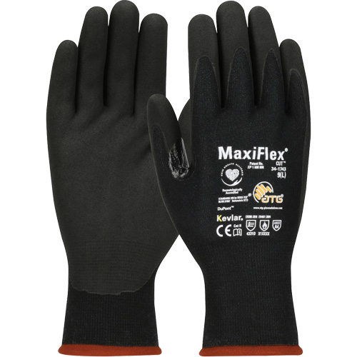 ATG MaxiFlex&reg; Cut Touchscreen Compatible Gloves, X-Small, 15 Gauge, Foam Nitrile Coated, ASTM ANSI Level A4/EN 388 Level 3/EN 388 Level D Les Fournitures Industrielles Méga