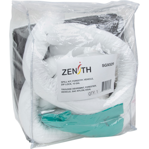 Spill Kit, Oil Only/Universal, Bag, 10 US gal. Absorbancy Les Fournitures Industrielles Méga
