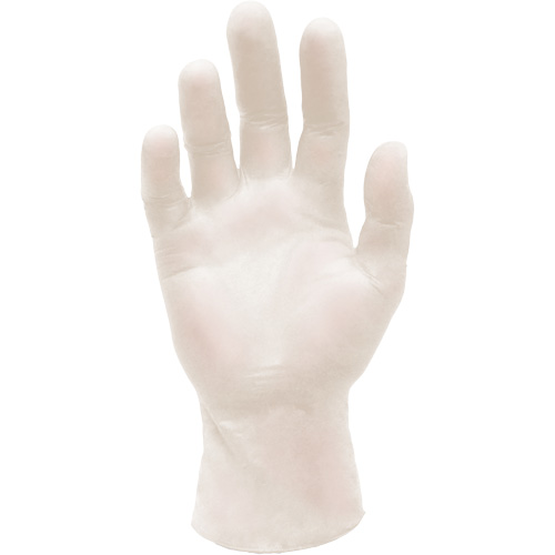 Synthetic Stretch Medical Examination Gloves, Large, Vinyl, 5-mil, Powder-Free, White, Class 2 Les Fournitures Industrielles Méga