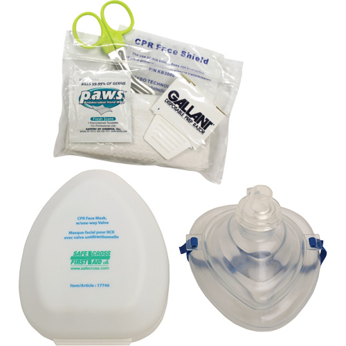 Ensemble de masque RCR de poche et accessoires, Masque r&eacute;utilisable, Classe 2 Les Fournitures Industrielles Méga