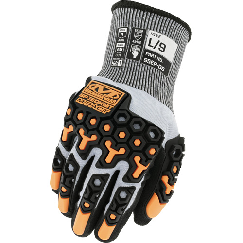 Gants antichocs r&eacute;sistants aux coupures SpeedKnit M-Pact, 7/Petit, Calibre 18, Rev&ecirc;tement Nitrile, ASTM ANSI niveau A5/EN 388 niveau E Les Fournitures Industrielles Méga