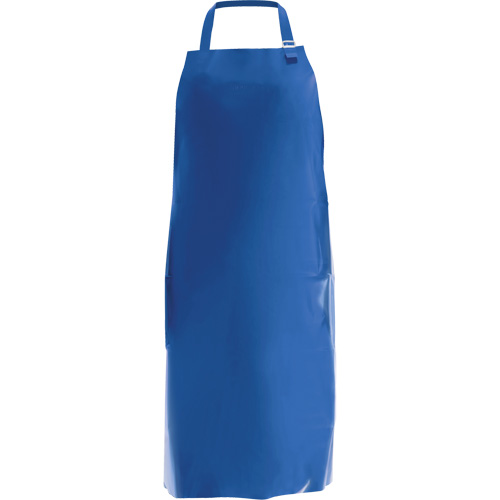 Tablier &agrave; bavette Endurosaf, Polyur&eacute;thane, 50" lo x 34" la, Bleu Les Fournitures Industrielles Méga