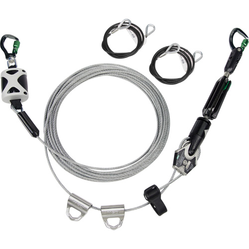 Temporary Horizontal Lifeline, Galvanized Cable Les Fournitures Industrielles Méga