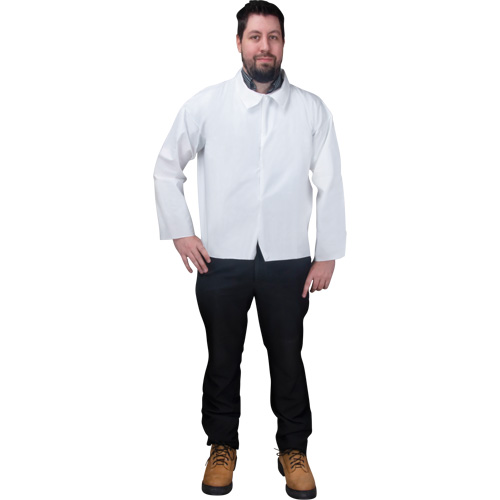 Chemise jetable, Microporeux, 2T-Grand, Blanc Les Fournitures Industrielles Méga