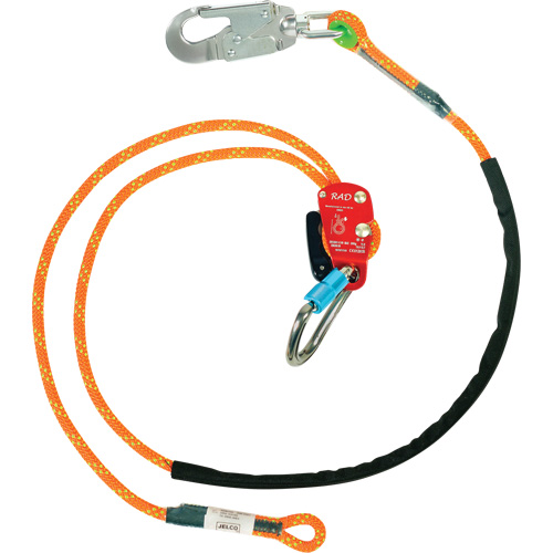 RAD Adjustable Rope Safety Lanyard, 1 Legs, 6', CSA Class F Les Fournitures Industrielles Méga