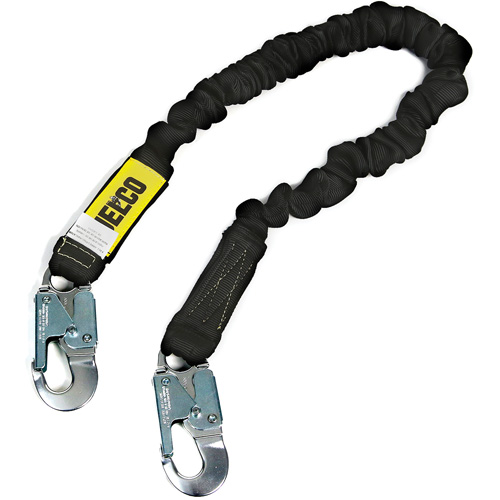 Arc Flash Lanyard, 6', Locking Snap Hook Center, Locking Snap Hook Leg Ends, Nylon Les Fournitures Industrielles Méga