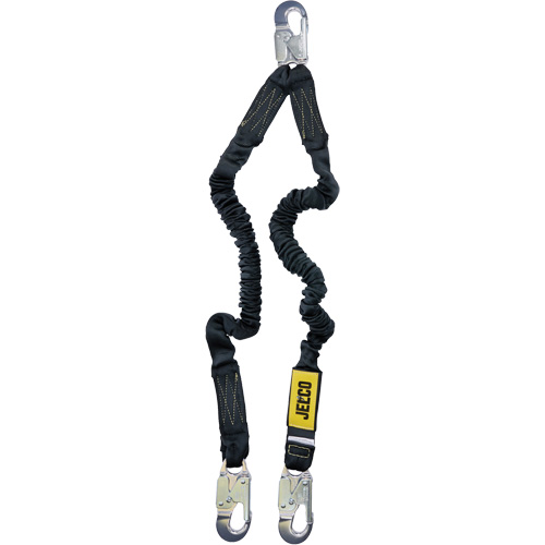 Longe r&eacute;sistant &agrave; larc &eacute;lectrique, 4', Point d'ancrage &agrave; Mousqueton verrouillable, Mousqueton verrouillable aux jambes, Nylon Les Fournitures Industrielles Méga