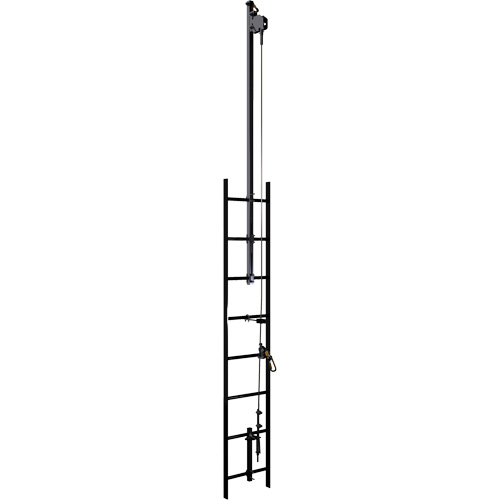 Support de rallonge de remont&eacute;e pour syst&egrave;me de cordage de s&eacute;curit&eacute; vertical Lad-Saf, Acier galvanis&eacute; Les Fournitures Industrielles Méga