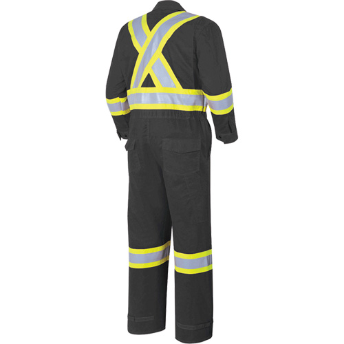 7702BK FR-Tech&reg; 88/12 FR Arc Rated Coveralls, Size 36, Black, 9.7 cal/cm² Les Fournitures Industrielles Méga