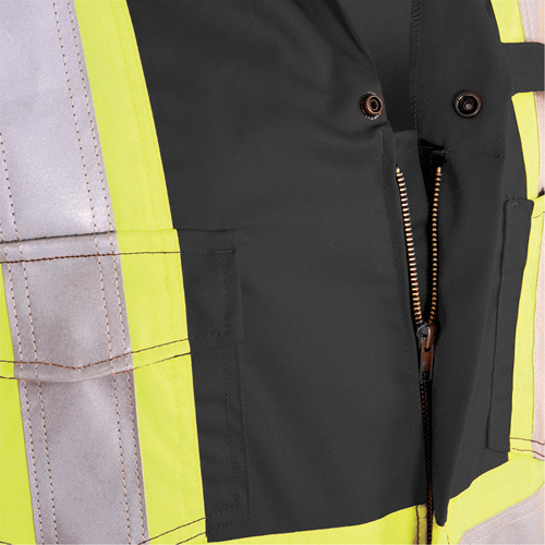 7702BK FR-Tech&reg; 88/12 FR Arc Rated Coveralls, Size 36, Black, 9.7 cal/cm² Les Fournitures Industrielles Méga