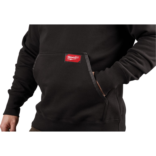 Chandail &agrave; capuchon lourd, Hommes, Petit, Noir Les Fournitures Industrielles Méga