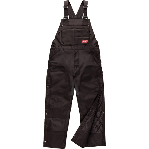 GridIron Short Length Zip-To-Thigh Bib Overall, Men's, 2X-Large, Black Les Fournitures Industrielles Méga