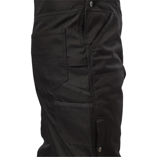 GridIron Short Length Zip-To-Thigh Bib Overall, Men's, 2X-Large, Black Les Fournitures Industrielles Méga