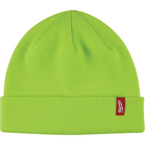 High-Visbility Cuffed Beanie, One Size, Green Les Fournitures Industrielles Méga