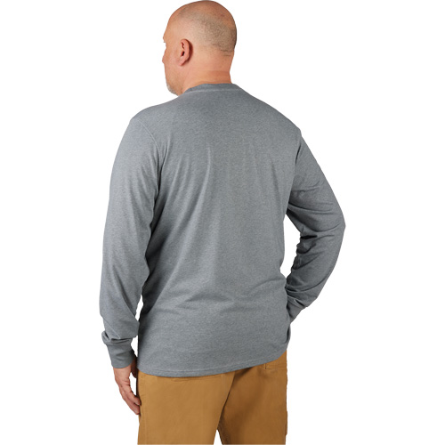Hybrid Work Tee Shirt, Men's, Small, Grey Les Fournitures Industrielles Méga