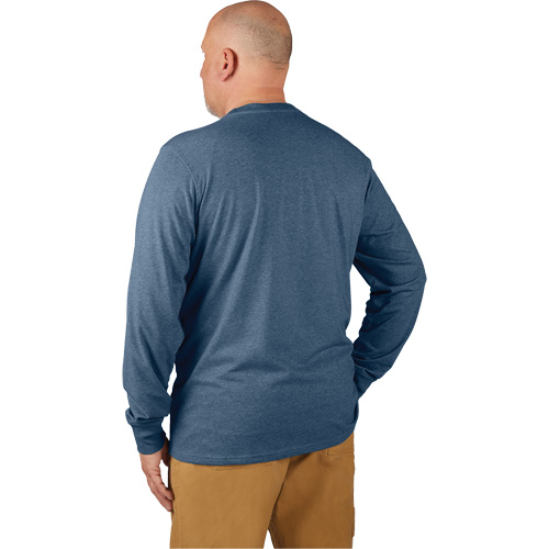 Hybrid Work Tee Shirt, Men's, Small, Blue Les Fournitures Industrielles Méga