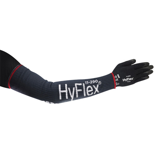 HyFlex&reg; Wide High Cut Compression Sleeve, 18", Kevlar&reg;/Polyamide/Spandex/Stainless Steel, Blue Les Fournitures Industrielles Méga