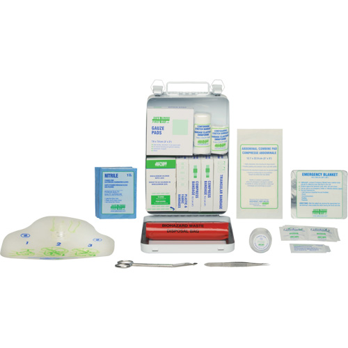 Basic 16 Unit First Aid Kit, Meets CSA Z1220-17 Type 2 Low-Risk Environment, Small (2-25 Workers) Les Fournitures Industrielles Méga