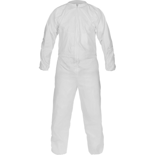 Combinaison non st&eacute;rile de fabrication &eacute;co-efficace CleanMax, Moyen, Blanc, Microporeux Les Fournitures Industrielles Méga