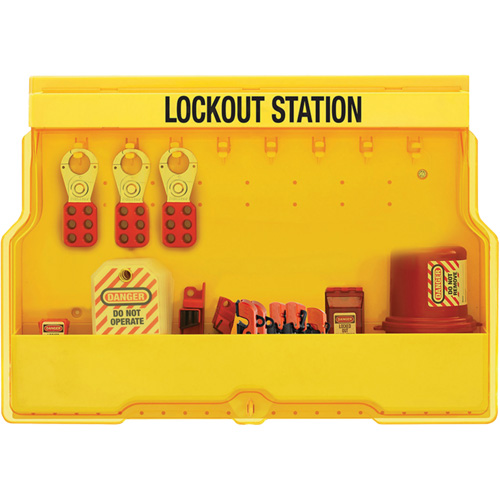 Premier Electrical Lockout Station, None Padlocks, 16 Padlock Capacity, Padlocks Not Included Les Fournitures Industrielles Méga