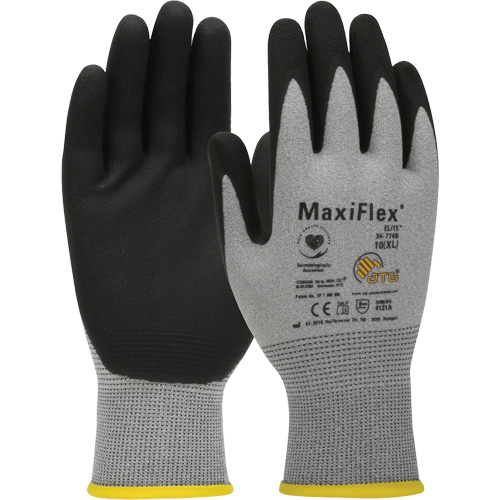 ATG MaxiFlex&reg; Elite Ultra Lightweight Touchscreen Compatible Gloves, Large, Nitrile Coating, 18 Gauge, Nylon Shell Les Fournitures Industrielles Méga