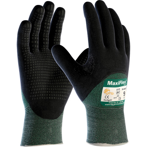 Gants r&eacute;sistant aux coupures ATG MaxiFlex Cut, Taille T-Grand, Calibre 15, Rev&ecirc;tement Nitrile, Enveloppe en Fil technique, ASTM ANSI niveau A2/EN 388 niveau 3/EN 388 niveau B Les Fournitures Industrielles Méga