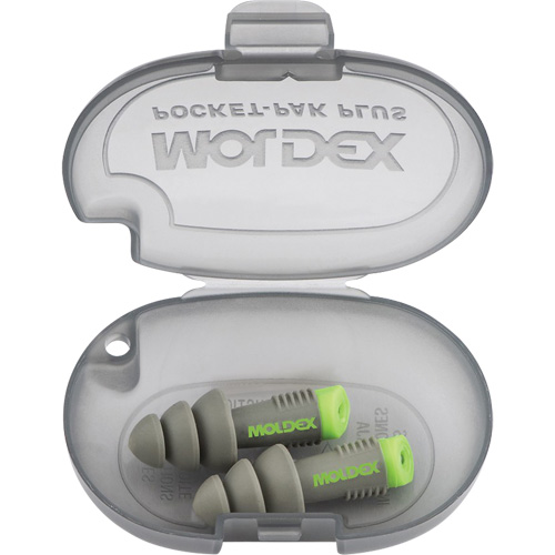 Alphas Reusable Earplugs, Uncorded, Bulk - Plastic Case, 27 dB NRR, One-Size Les Fournitures Industrielles Méga