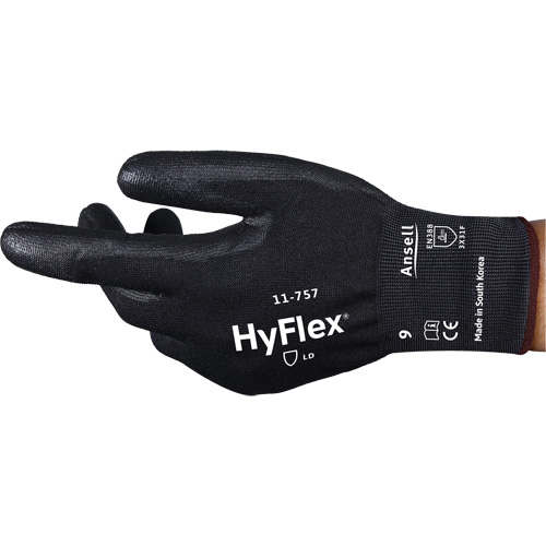 Gants r&eacute;sistant aux coupures Hyflex 11-757, 6, Calibre 18, Rev&ecirc;tement Polyur&eacute;thane, ASTM ANSI niveau A7/EN 388 niveau F Les Fournitures Industrielles Méga