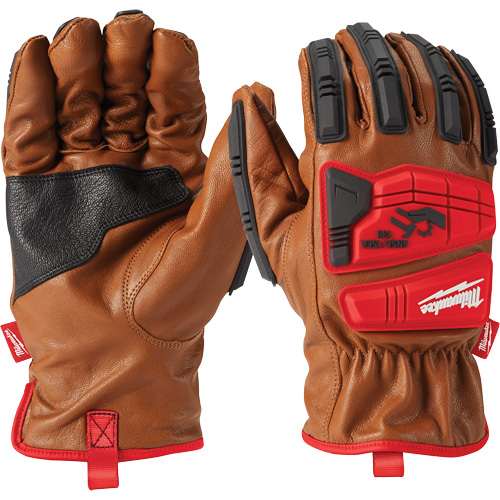 Goatskin Impact Gloves, Small, Grain Leather Palm Les Fournitures Industrielles Méga