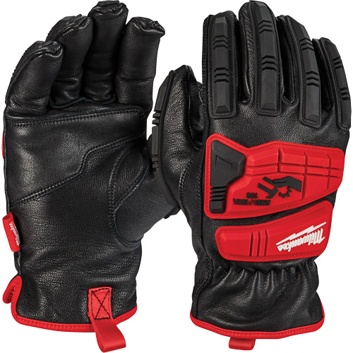 Goatskin Impact Gloves, Medium, Grain Leather Palm Les Fournitures Industrielles Méga