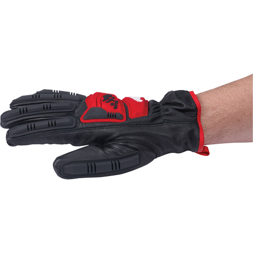 Goatskin Impact Gloves, Medium, Grain Leather Palm Les Fournitures Industrielles Méga