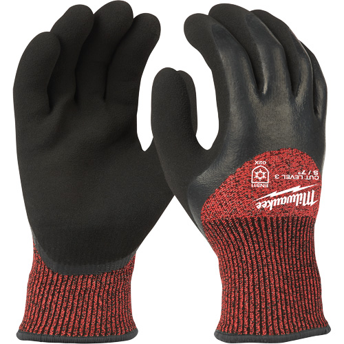 Gants dhiver r&eacute;sistant aux coupures, T-Grand, Calibre 15, Rev&ecirc;tement Latex de caoutchouc, ANSI/ISEA 105 niveau 3 Les Fournitures Industrielles Méga