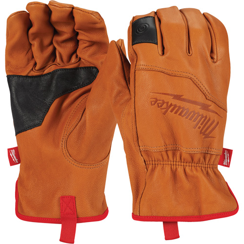 Leather Gloves, Small, Grain Goatskin Palm Les Fournitures Industrielles Méga