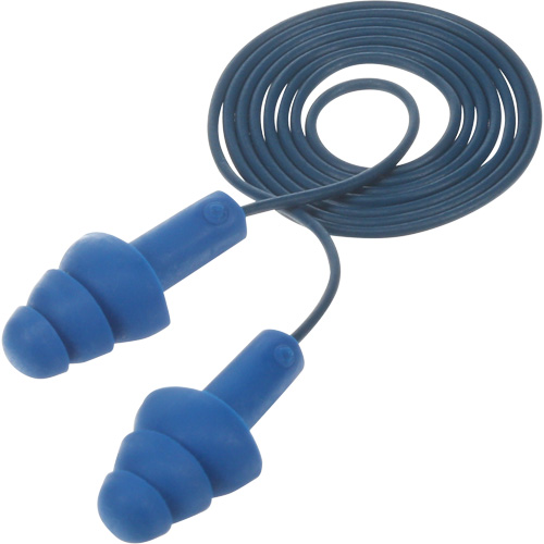 Bouchons d'oreilles pr&eacute;moul&eacute;s E-A-R Ultrafit , Avec cordon, Taille unique, Vrac - Sac en poly, NRR dB NRR 25 dB Les Fournitures Industrielles Méga