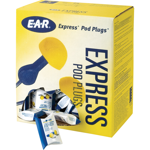 Bouchons d'oreilles rapides de style capsule E-A-R, Sans cordon, Vrac - Sachet coussin, 25 dB NRR, Taille unique Les Fournitures Industrielles Méga