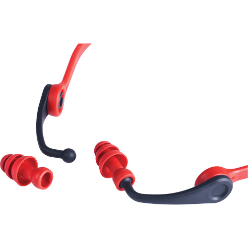 Replacement Banded Flanged Ear Plugs, 25 dB NRR, One-Size Les Fournitures Industrielles Méga