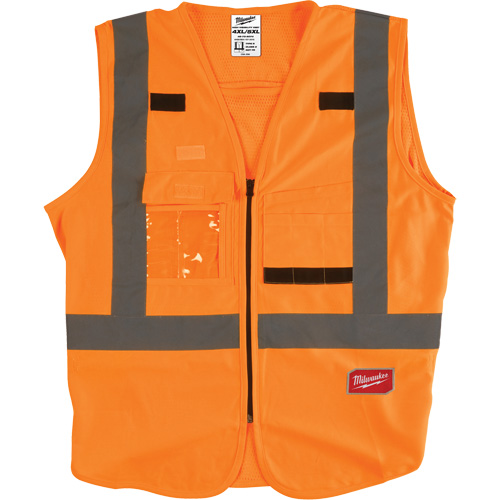 Veste de s&eacute;curit&eacute;, Orange haute visibilit&eacute;, 4T-Grand/5T-Grand Les Fournitures Industrielles Méga