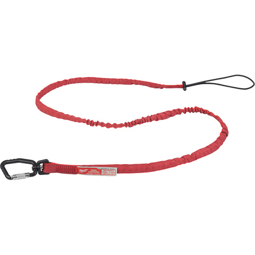 Extended Reach Locking Tool Lanyard, Bungee, Carabiner/Loop Les Fournitures Industrielles Méga