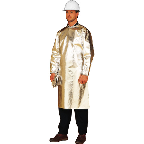ALM 300 Long Heat Protective Apron/Smock, 48" L, Aluminized Fibreglass Les Fournitures Industrielles Méga