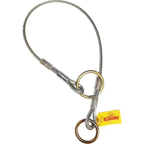 Cable Dual-Ring Adaptor, Tie-Off, Temporary Use Les Fournitures Industrielles Méga