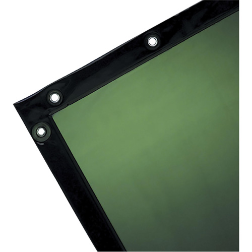 Welding Curtain, 72" x 72", Moderate Transparency, Green Les Fournitures Industrielles Méga