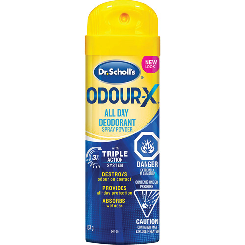 Dr. Scholl's&reg; Odour Destroyers&reg; All-Day Foot Deodorant Spray Powder Les Fournitures Industrielles Méga