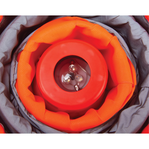 Collapsible Traffic Cone, 18" H, Orange Les Fournitures Industrielles Méga